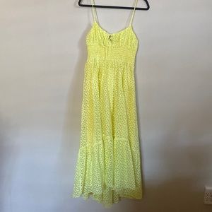 Yellow MIDI dress